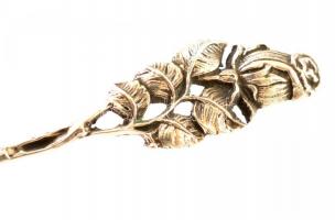 Ezüst habos kanál és tortalapát áttört díszítéssel  12 cm, 17 cm. 47 g