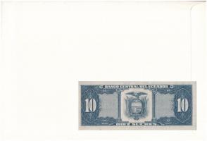 Ecuador 1986. 10S borítékban, alkalmi bélyeggel és bélyegzéssel T:I
Ecuador 1986. 10 Sucres in enve...