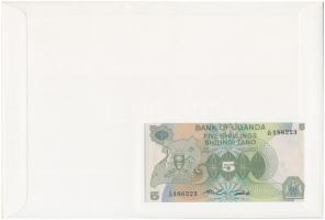 Uganda 1982. 5Sh borítékban, alkalmi bélyeggel és bélyegzéssel T:I
Uganda 1982. 5 Schilling in enve...