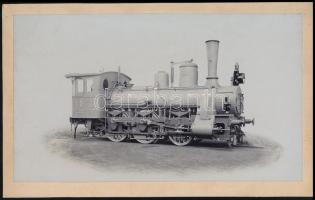 cca 1910 A Magyar Államvasutak Gépgyára Győr Sopron Ebenfurti vasút számára készült  mozdony, / locomotive 25x16 cm