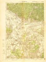cca 1910 Nagybánya és környéke 2 db katonai térkép. 60x48 cm