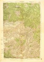 cca 1910 Nagybánya és környéke 2 db katonai térkép. 60x48 cm