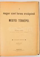 1880 Hátsek Ignác: A magyar szent korona országainak megyei térképei. Rajzolta: - -. Bp.,1880, Rautm...