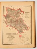 1880 Hátsek Ignác: A magyar szent korona országainak megyei térképei. Rajzolta: - -. Bp.,1880, Rautm...