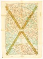 cca 1910 Erdélyt, Bukovinát, Kárpátalját ábrázoló 10 db katonai térkép 47x62 cm
