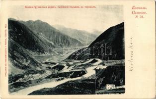 Caucasus, Georgian Military Highway, mountain pass