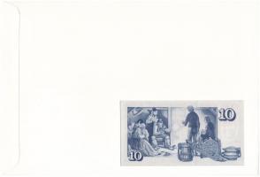 Izland 1961. 10K borítékban, alkalmi bélyeggel és bélyegzéssel T:I Iceland 1961. 10 Kronur in envelo...
