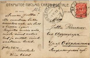 1910 Horse rider, child with hobby horse (fl)