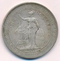 Nagy-Britannia 1899B 1$ Ag "Kereskedelmi Dollár" (26,82g) T:2 
Great Britain 1899B 1 Doll...