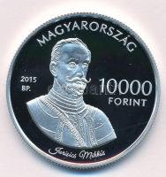 2015. 10.000Ft Ag "Kőszegi vár / Jurisics Miklós" tanúsítvánnyal T:PP