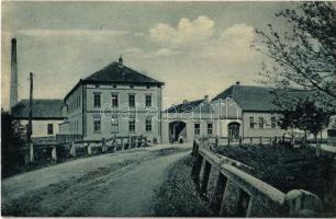 1915 Nagydisznód, Heltau, Cisnadie; Tuchfabrik / Szövetgyár. Photogr. E. Fischer. Lichtdruck v. Jos. Drotleff / cloth factory, spinning mill (EB)