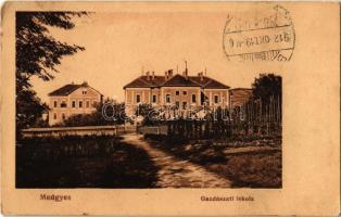 1912 Medgyes, Mediasch, Medias; Gazdászati iskola. Kiadja Wendler Ferenc / School of Economics (EK)
