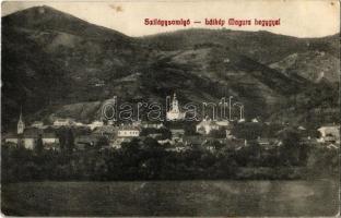 1912 Szilágysomlyó, Simleu Silvaniei; látkép, Magura hegy. W. L. Bp. 158. Kiadja Heimlich K. / general view, mountain (EK)