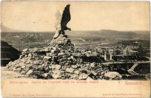 Pyatigorsk, Caucasus, eagle on the mountain in the new park, monument (fa)