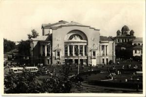 Yaroslavl, F. G. Volkov Theatre, trolleybus, tram - MODERN (fa)