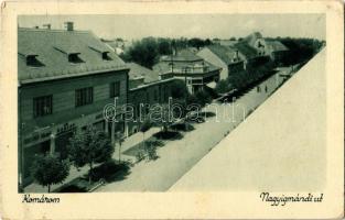 1940 Komárom, Komárno; Nagyigmándi út, Hacker Dezső üzlete és saját kiadása / street view, publishers shop (EK)