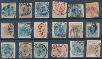 18 pcs of stamps with nice cancellations, 18 db bélyeg szép /olvasható bélyegzésekkel