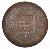 Berán Lajos (1882-1943) 1934. "Országos Vizsla Club / Jubileumi emlékérem 1924-1934" Br em...