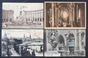 100 db RÉGI európai városképes lap / 100 pre-1945 European town-view postcards