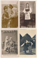 8 db RÉGI erdélyi népviseletes képeslap / 8 pre-1945 Transylvanian folklore motive postcards