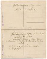 1920 Békéscsaba, birkózók. Róna Károly fényképész - 2 db régi fotó képeslap / 2 photo postcards of H...