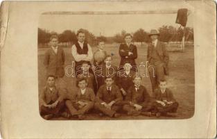 1912 Orosháza, a Polgári iskola foci pályája. photo (EB)