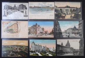 Budapest - Kb. 326 db régi képeslap, közte sok ritka és jó lap, több litho / Cca. 326 pre-1945 postc...