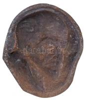 DN "*1870" Lenin Br plakett. Szign.: Boros (~87mmx~106mm) T:2-