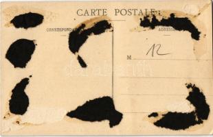 Beijing, Peking; Camels waiting for loading. Chinese folklore (glue marks)