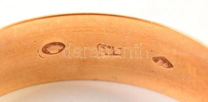 Arany (Au. ) 14 K karikagyűrűk ( 3db), méret: 58,60, 72, jelzett, összesen nettó: 8,2 g