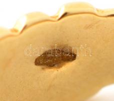 Arany (Au. ) 14 K karikagyűrűk cirkonnal, méret:58, jelzett,  bruttó: 3,4 g