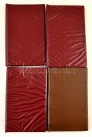 Kb. 507 db RÉGI magyar és történelmi magyar  városképes lap 4 db albumban  / Cca. 507 pre-1945 Hunga...