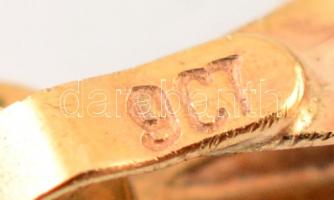 Arany (Au. ) 14 K félig gravírozott medál, jelzett, nettó: 0,6 g