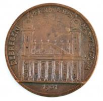 1974. "9. országos virágkarnevál - Debrecen" Br plakett. Szign.: R (89mm) + 1981. "De...