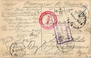 1915 Budapest, magyar férfi nyolcas evezős csapat borozás közben. Jesze Károly levele egy hadifogoly...