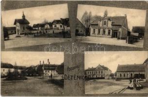 1913 Detenice, street view, shops