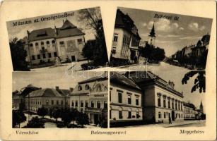 Balassagyarmat, Múzeum, Országzászló, Rákóczi út, városháza, megyeháza (EK)