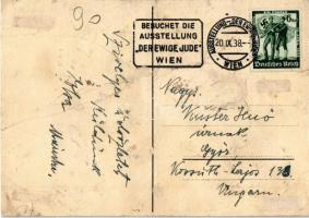 1938 Der ewige Jude. Grosse politische Schau in der Nordwestbahnhalle in Wien / The Eternal Jew. Pol...