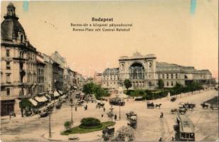 Budapest VII. Baross tér, Központi (Keleti) pályaudvar, villamosok