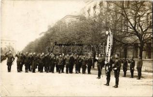 ~1920 Budapest VIII. Ludovika, katonatisztek felesketése, Rupprecht Elemér. Schäffer Ármin photo / military officers sworning (EK)