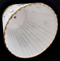 Herendi asztali lámpához bura, festett műselyem, belül foltos, m:19 cm, d: 25 cm