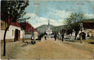 1916 Dömös, Fő utca, templom. Lengyel Rudolf kiadása (r)