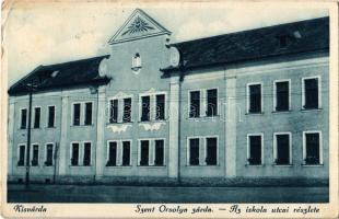 1932 Kisvárda, Szent Orsolya zárda, az iskola utcai részlete (EK)