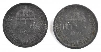 1943-1944. 2f Zn (2xklf) T:1-