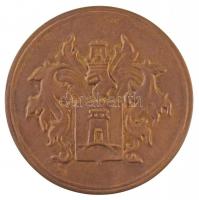 Bory Jenő (1879-1959) "Kaposvár M. város művészeti díja" kétoldalas aranyozott Br plakett ...