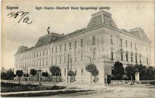 1915 Sopron, Győr-Sopron-Ebenfurti Vasút Igazgatósági palotája