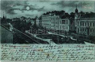 1900 Sopron, Deák tér, este