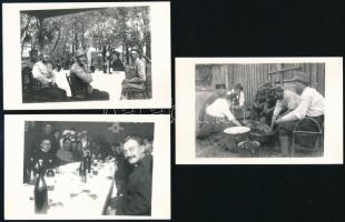 7 db első világháborús fotó modern nagyítása 9x12 cm