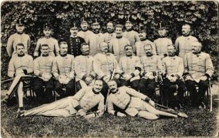 Osztrák-magyar katonák csoportképe / Austro-Hungarian K.u.K. military officers (EB)