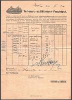 1914 Első cs. k. szab. dunagőzhajózási társaság számla